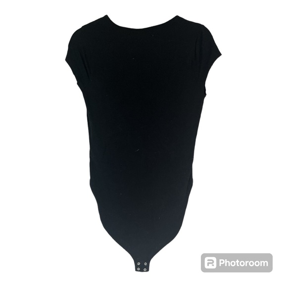 Old Navy Fitted Short-Sleeve V-Neck Bodysuit for Women medium Black - Picture 8 of 10